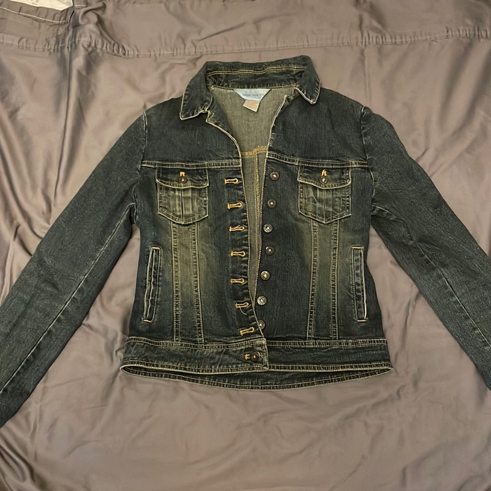 Ladies M dark wash denim jacket